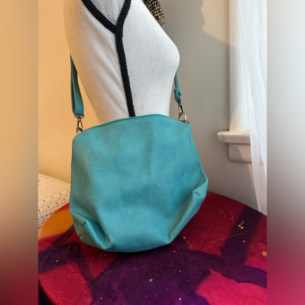 Joy Susan Crossbody bag, Turquoise. Vegan Handbags, Never used/ New without tags